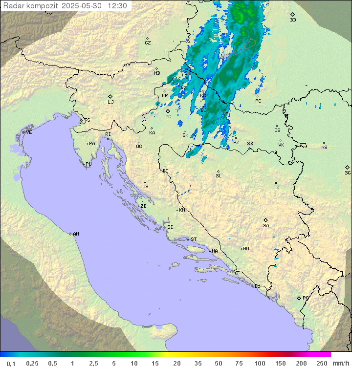 Padavine Hrvaška