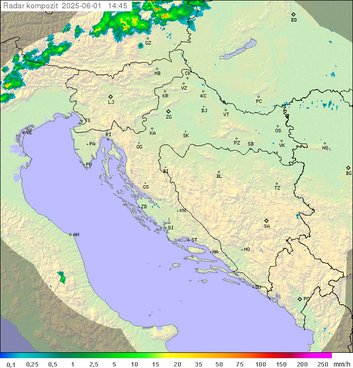 Padavine Hrvaška
