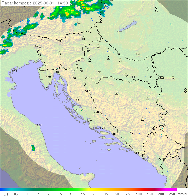 Padavine Hrvaška