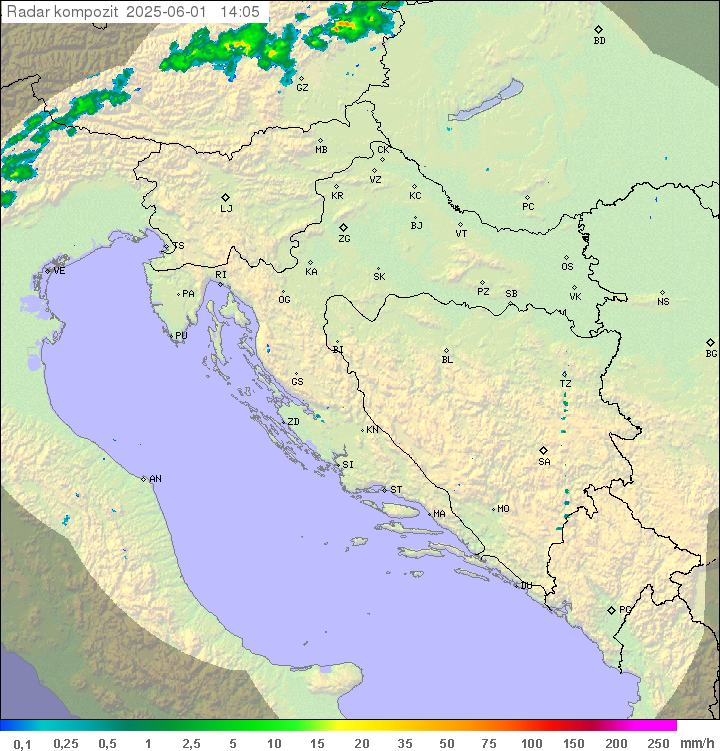 Padavine Hrvaška