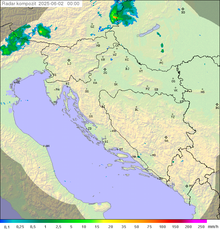 Padavine Hrvaška