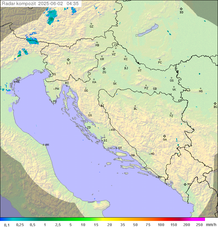 Padavine Hrvaška