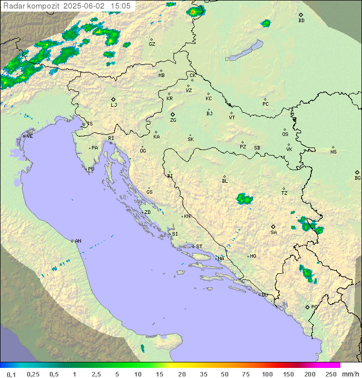 Padavine Hrvaška