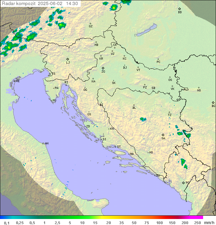 Padavine Hrvaška