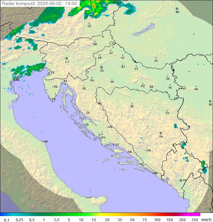 Padavine Hrvaška