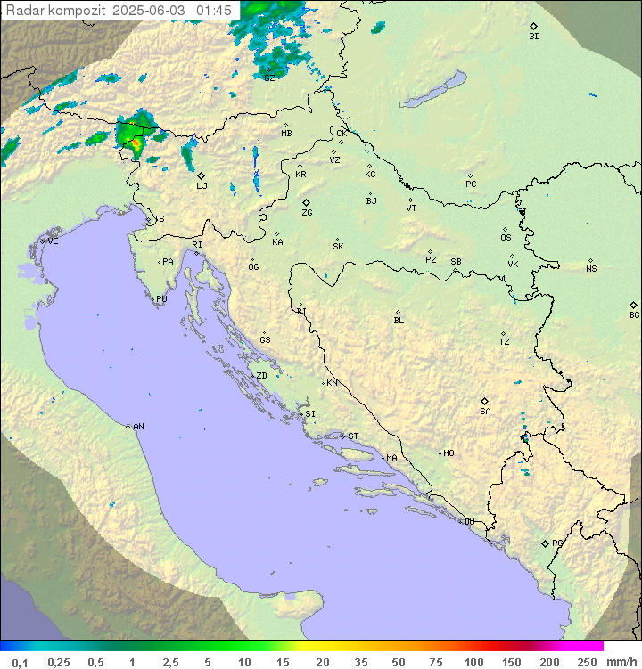 Padavine Hrvaška