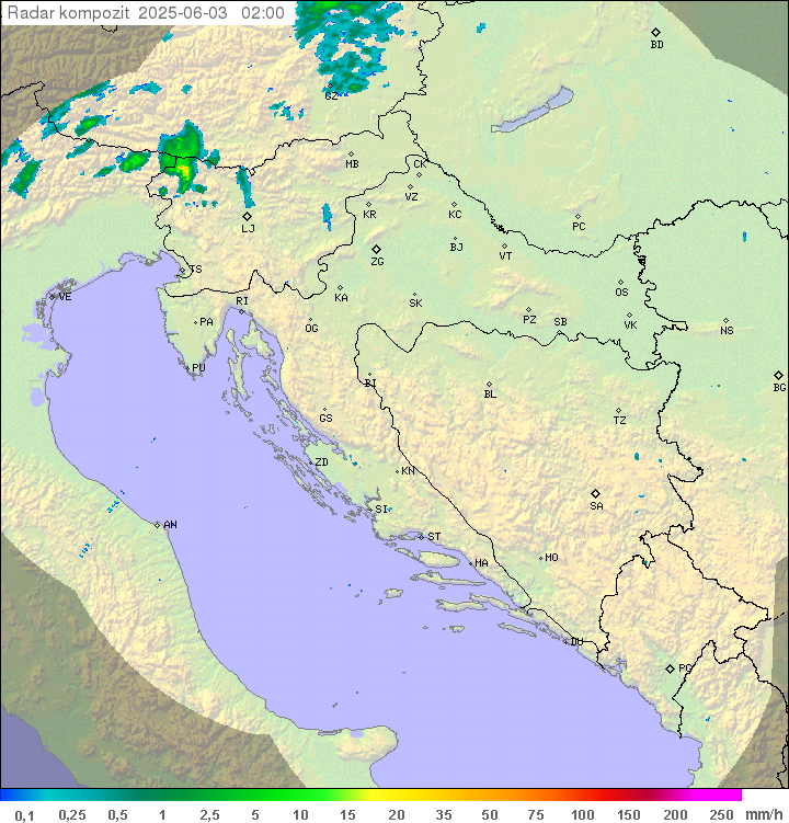 Padavine Hrvaška