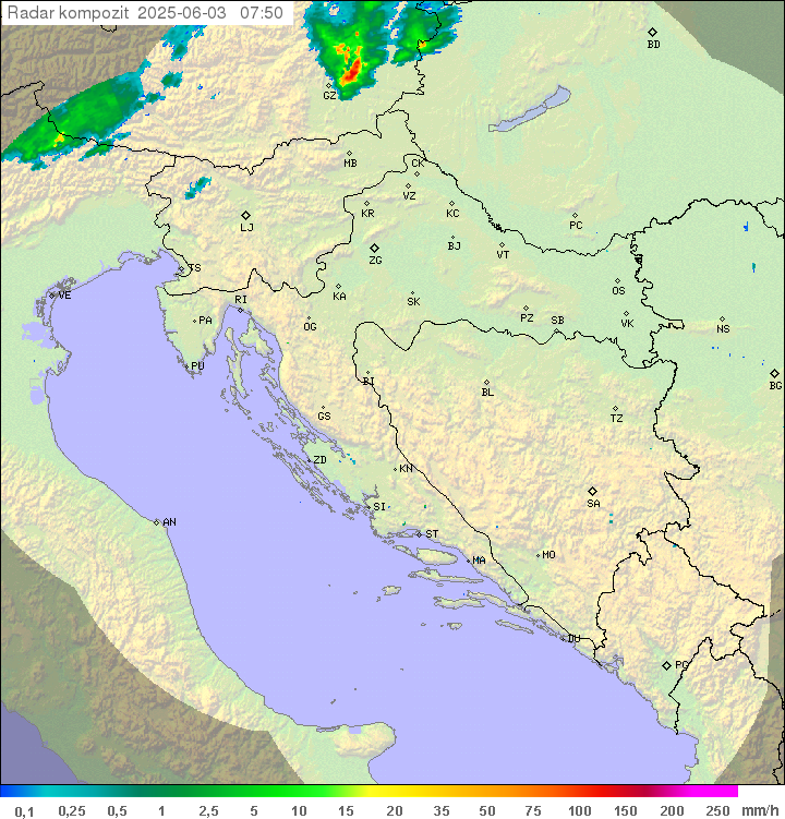 Padavine Hrvaška