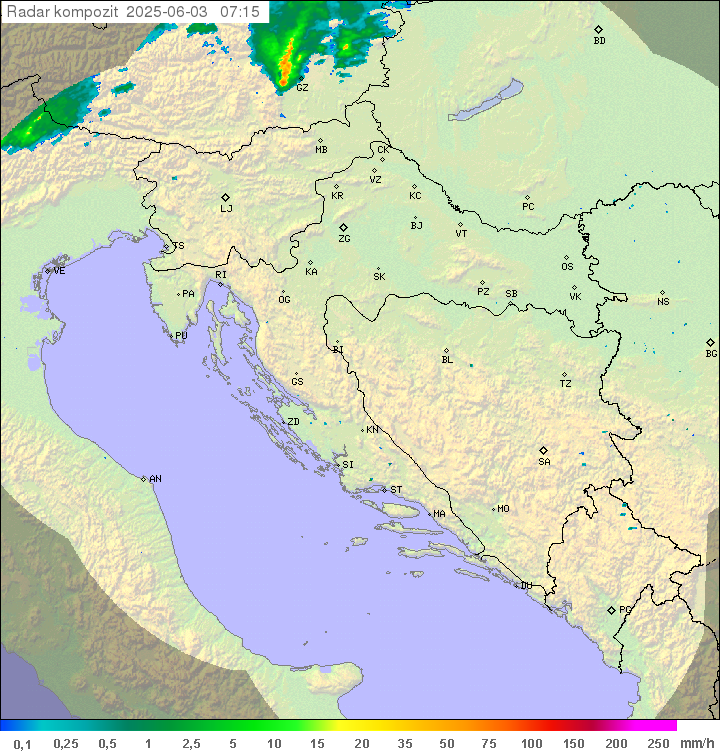 Padavine Hrvaška