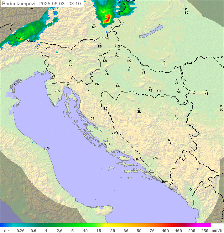 Padavine Hrvaška