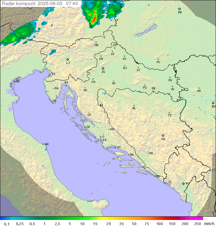 Padavine Hrvaška