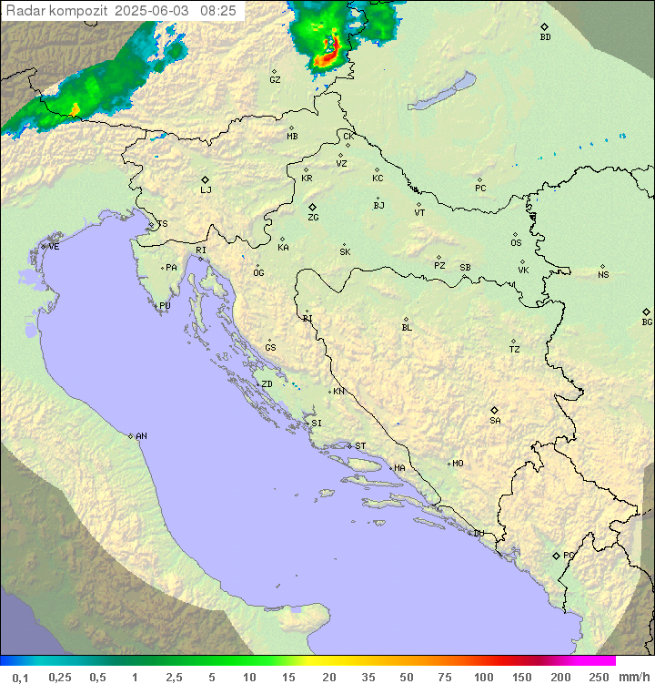 Padavine Hrvaška