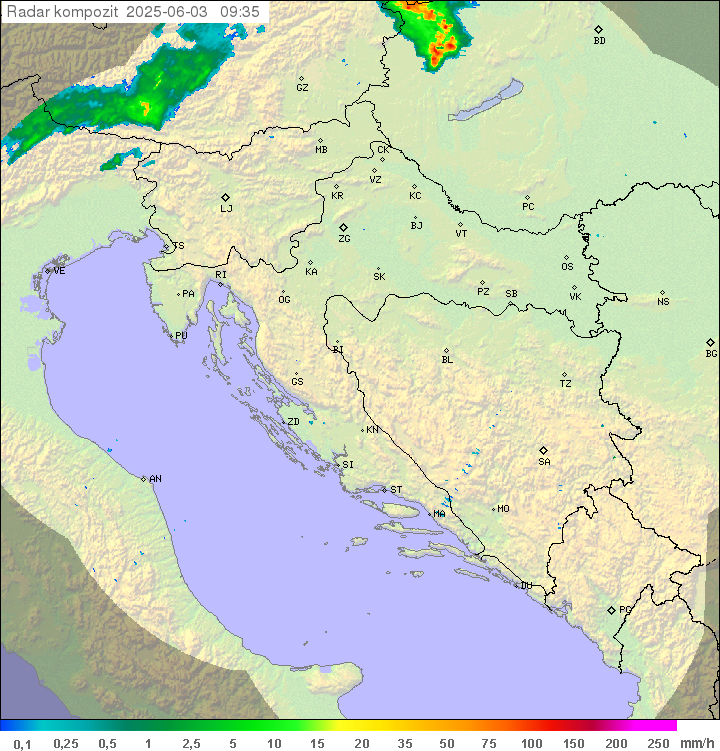 Padavine Hrvaška