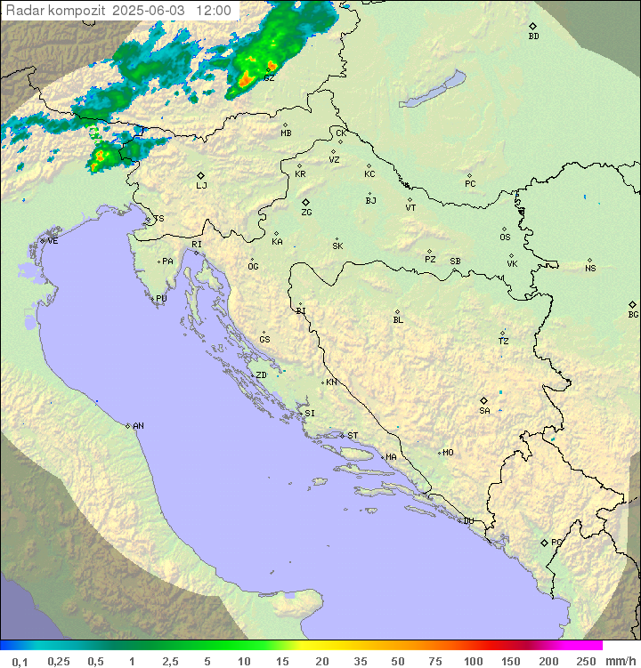 Padavine Hrvaška