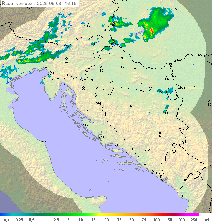 Padavine Hrvaška