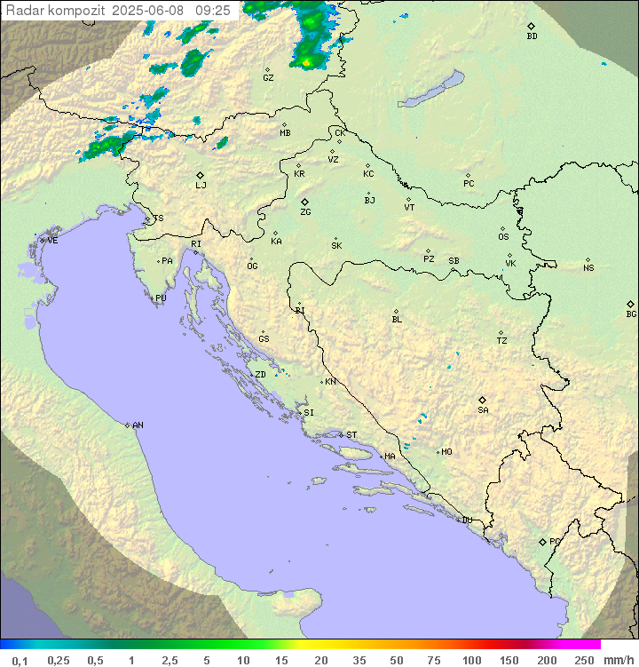 Padavine Hrvaška