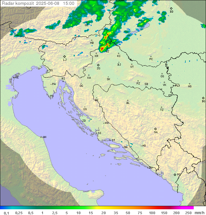 Padavine Hrvaška