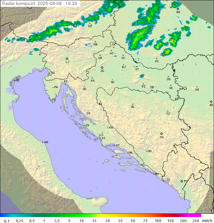 Padavine Hrvaška