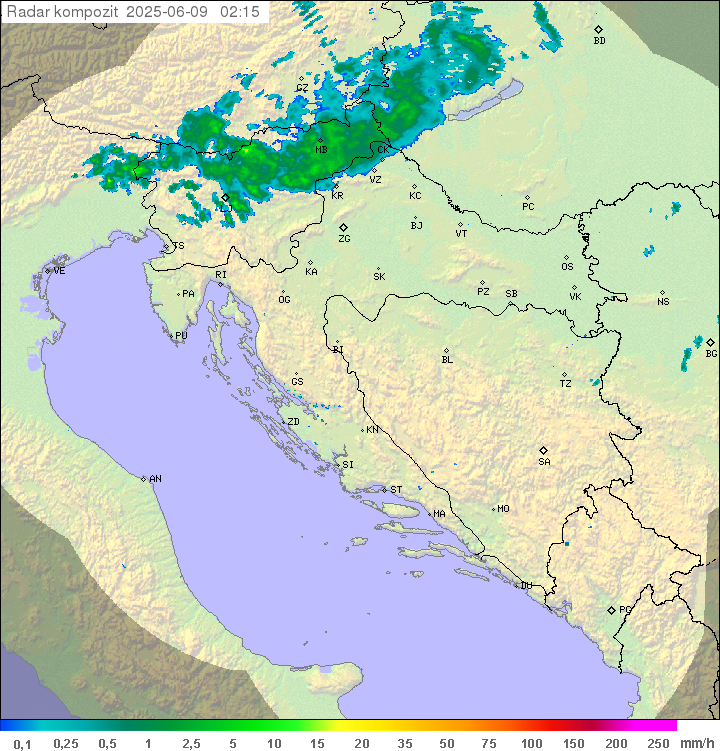 Padavine Hrvaška