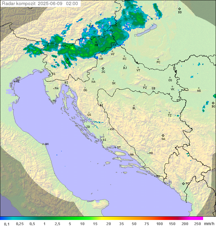 Padavine Hrvaška
