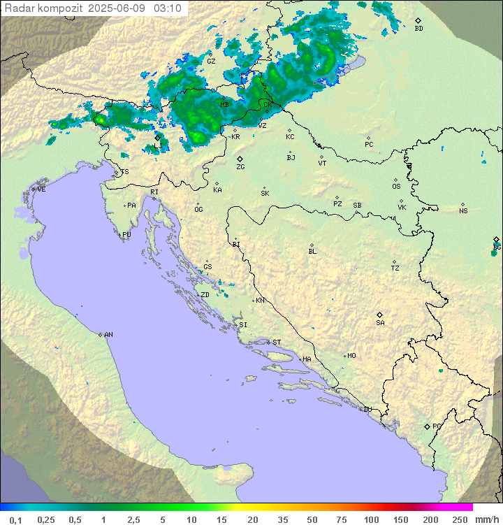 Padavine Hrvaška