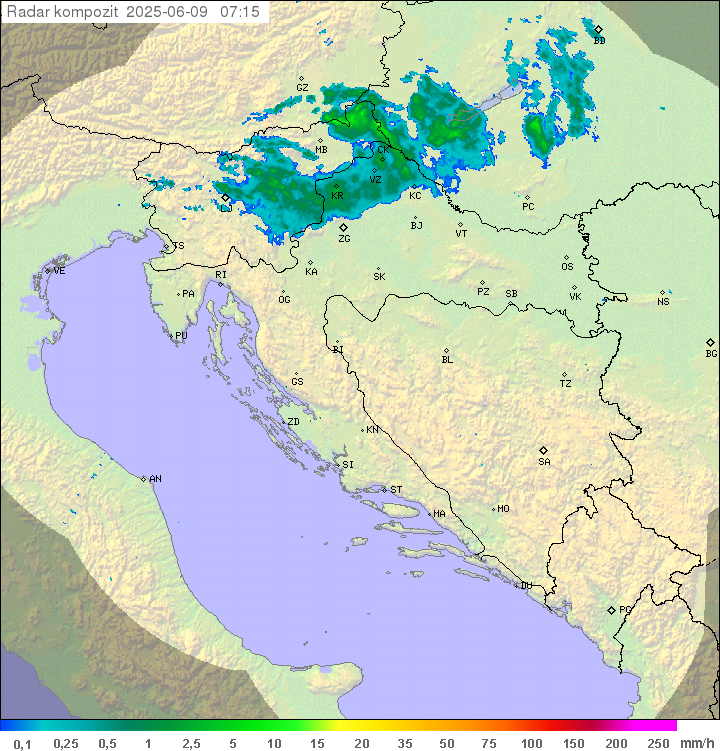Padavine Hrvaška