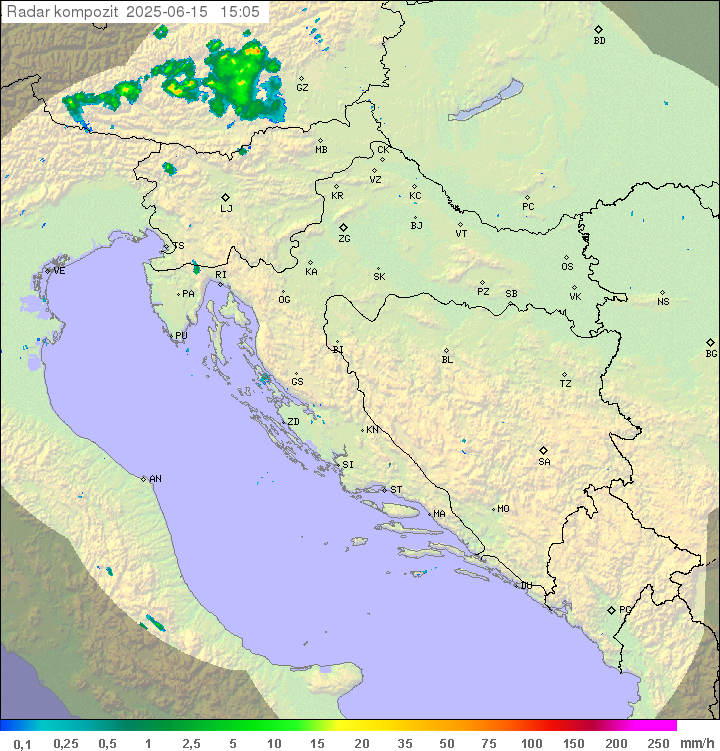Padavine Hrvaška