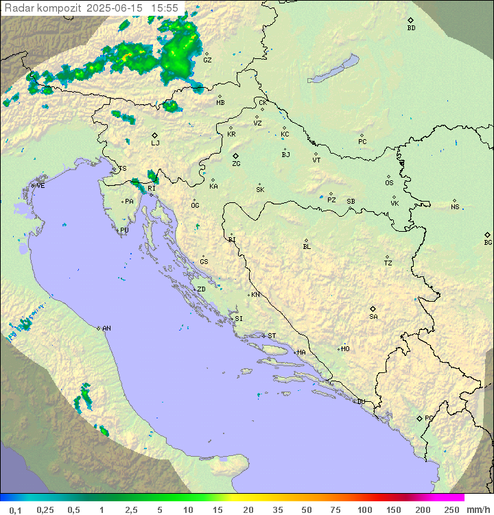 Padavine Hrvaška