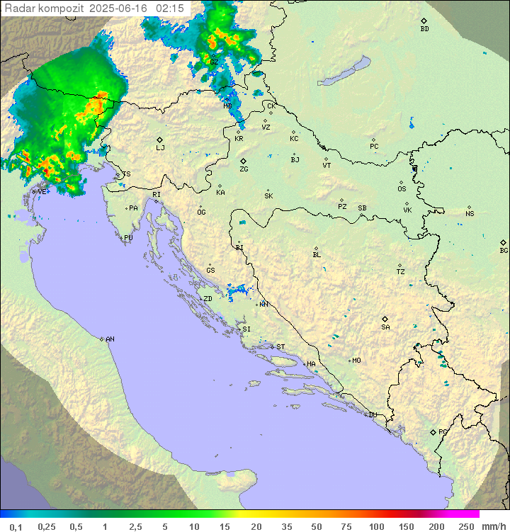 Padavine Hrvaška
