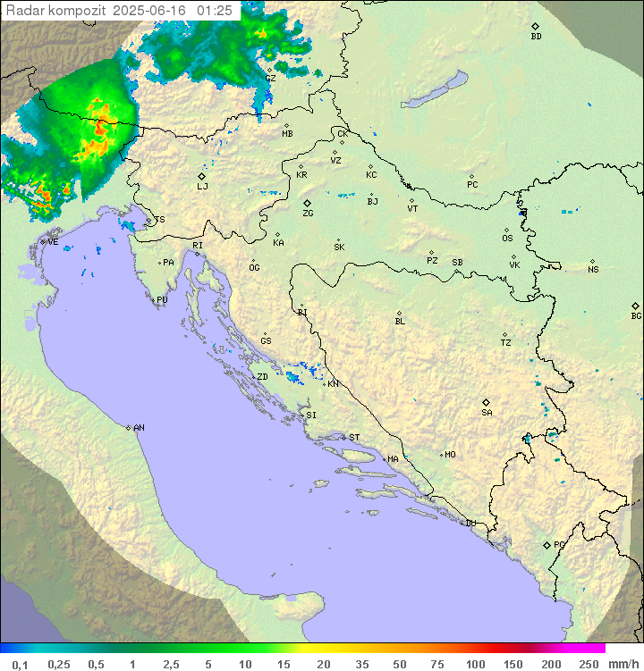 Padavine Hrvaška