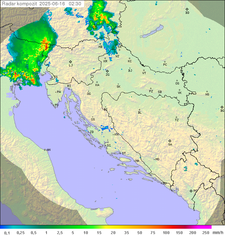 Padavine Hrvaška