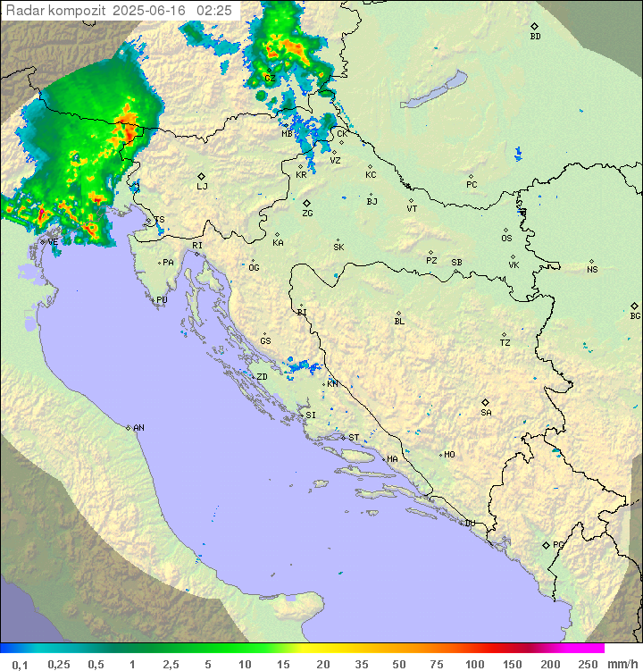 Padavine Hrvaška