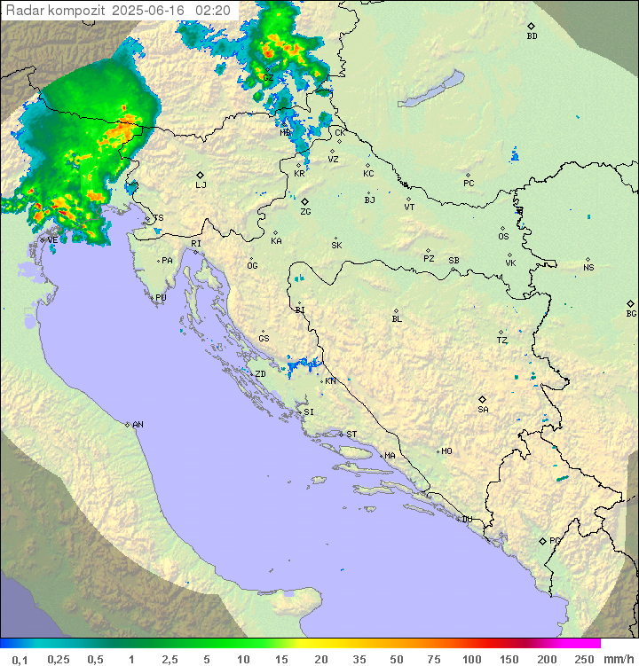 Padavine Hrvaška