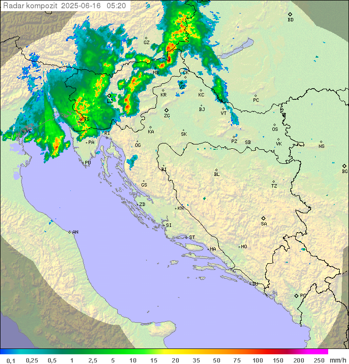 Padavine Hrvaška