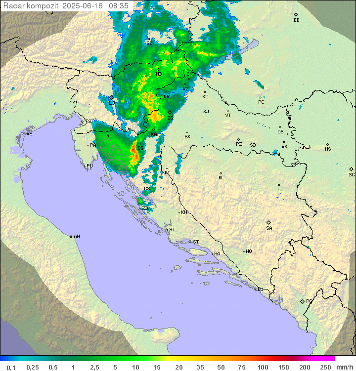 Padavine Hrvaška