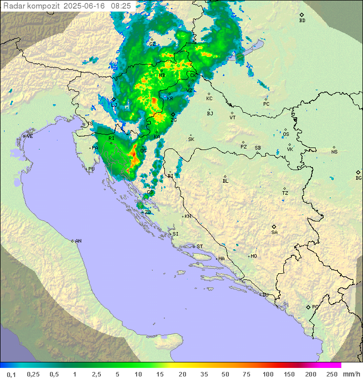 Padavine Hrvaška