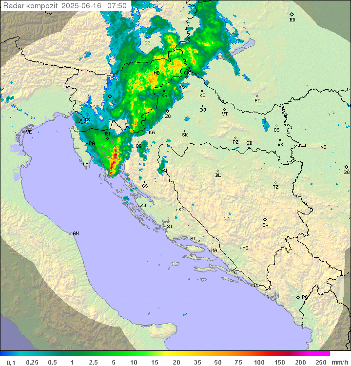 Padavine Hrvaška