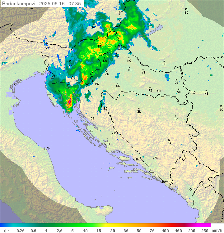 Padavine Hrvaška