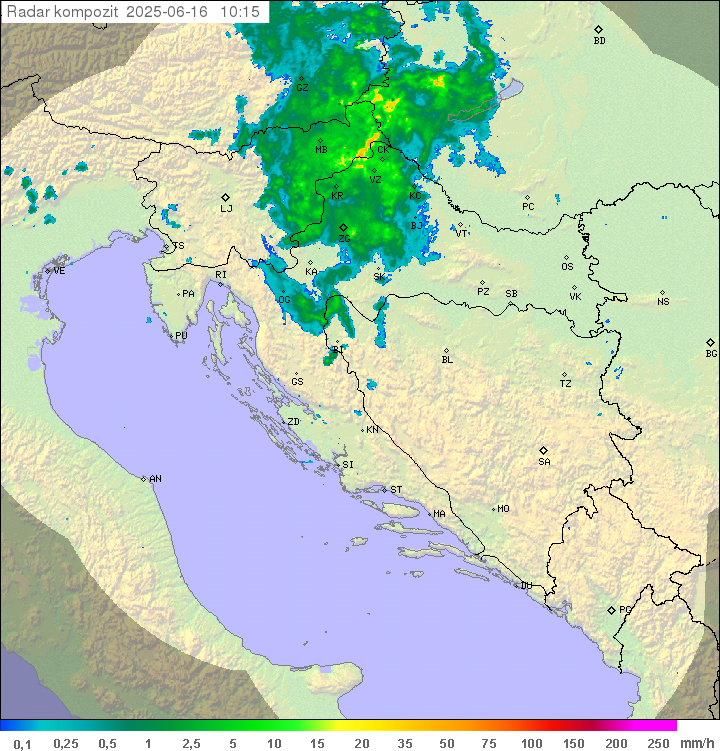 Padavine Hrvaška