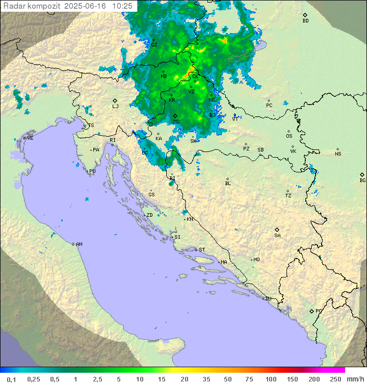Padavine Hrvaška