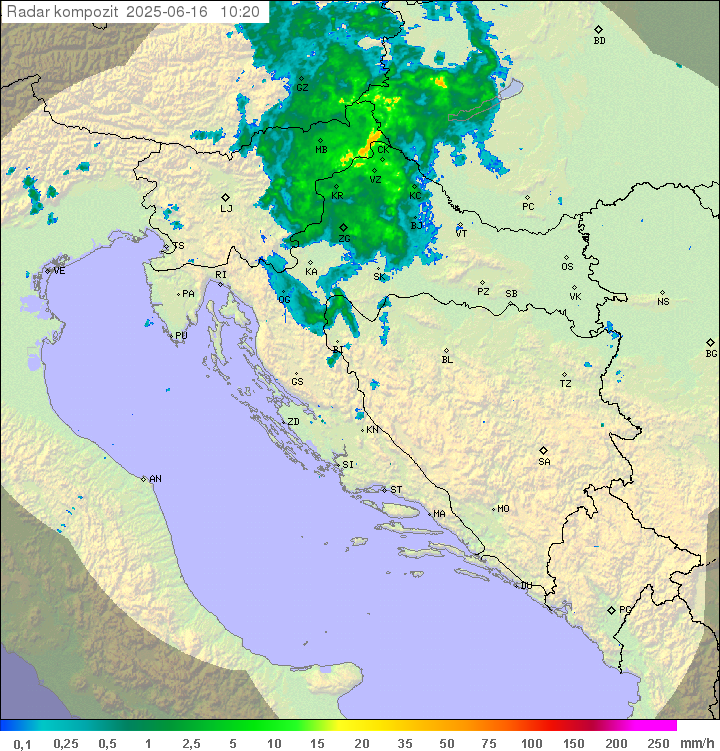 Padavine Hrvaška