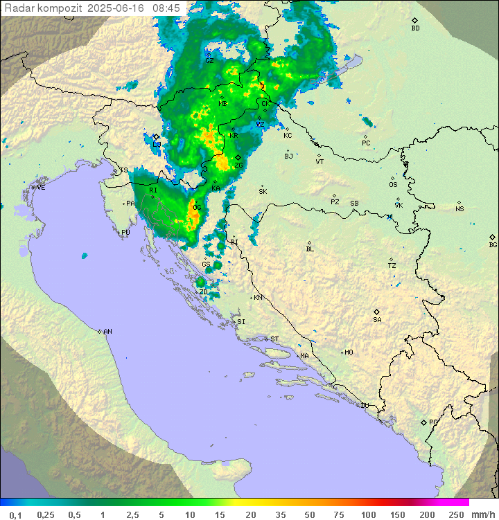 Padavine Hrvaška