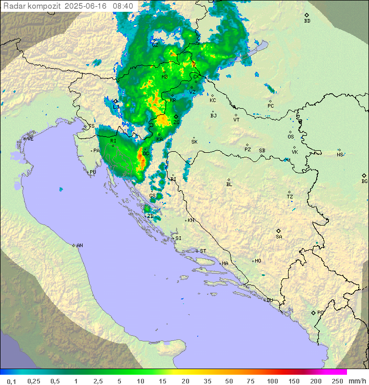 Padavine Hrvaška