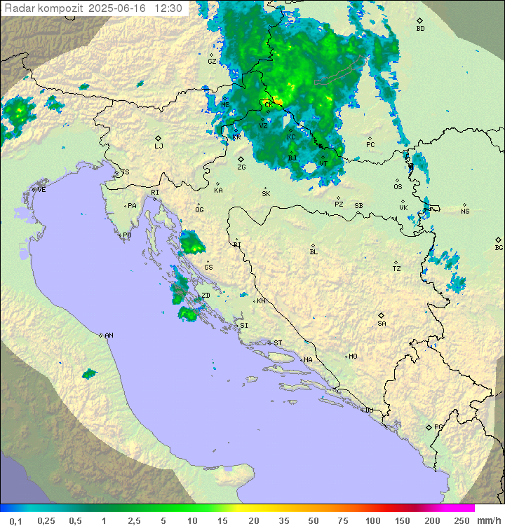 Padavine Hrvaška