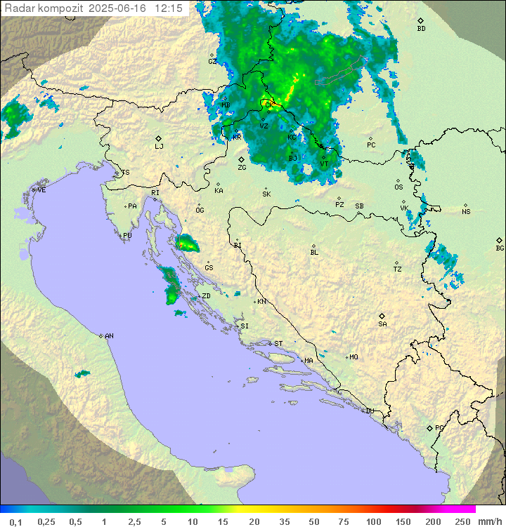 Padavine Hrvaška