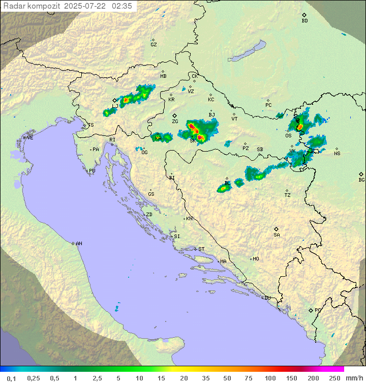 Padavine Hrvaška