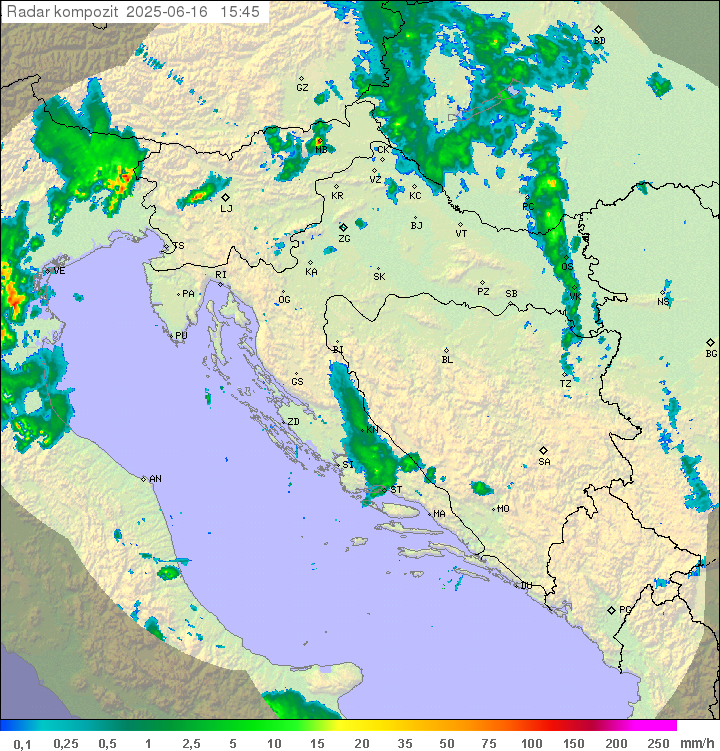 Padavine Hrvaška