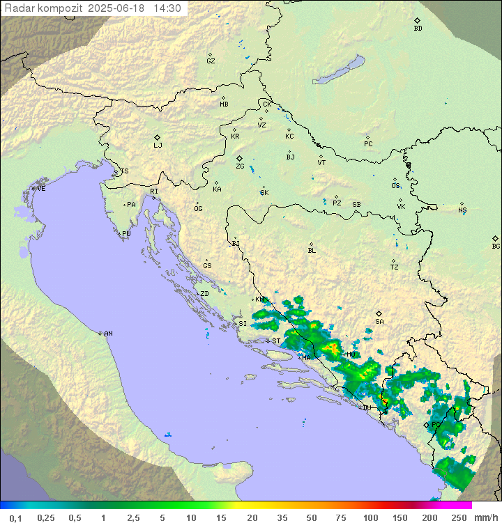 Padavine Hrvaška
