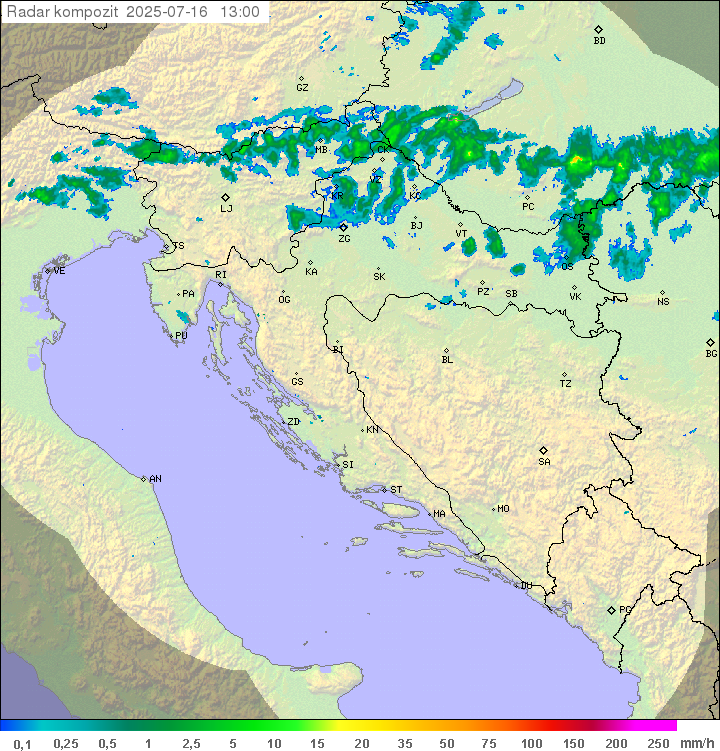 Padavine Hrvaška