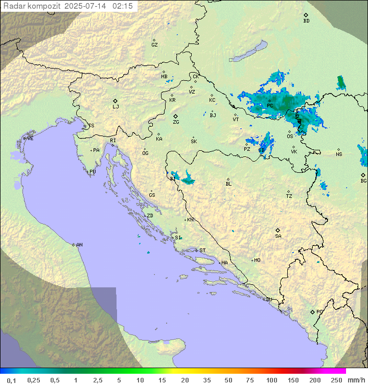 Padavine Hrvaška
